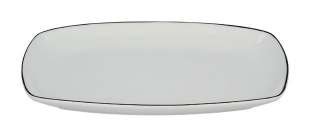 ENHANCE Oval Platter Black Rim Tray