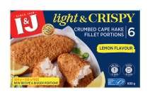 I&J Light & Crispy Crumbed Cape Hake Fillet Portions