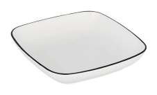 ENHANCE Square Platter Black Rim Tray