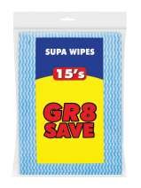 GR8 Save Supa Wipes 15's or Handy Cloths 10's